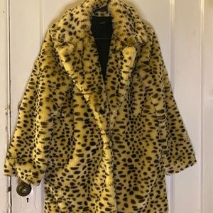 Forever 21 Cheetah Print Coat